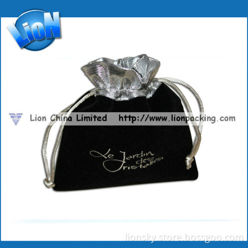 Fashionable Drawstring Jewelry Velvet Gift Packing Pouch R-003